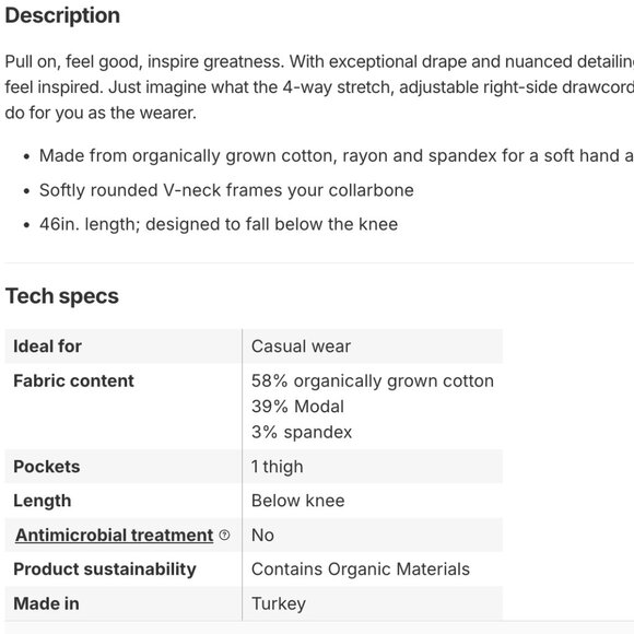 Toad&Co Muse Dress – Size L – Flattering Fit, Great Condition - Picture 6 of 6